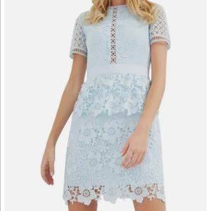 Ted Baker Dixa Floral Crochet Dress - Size 10